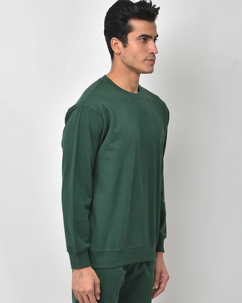 Emerald Green Drop Shoulder SweatshirtÂ 