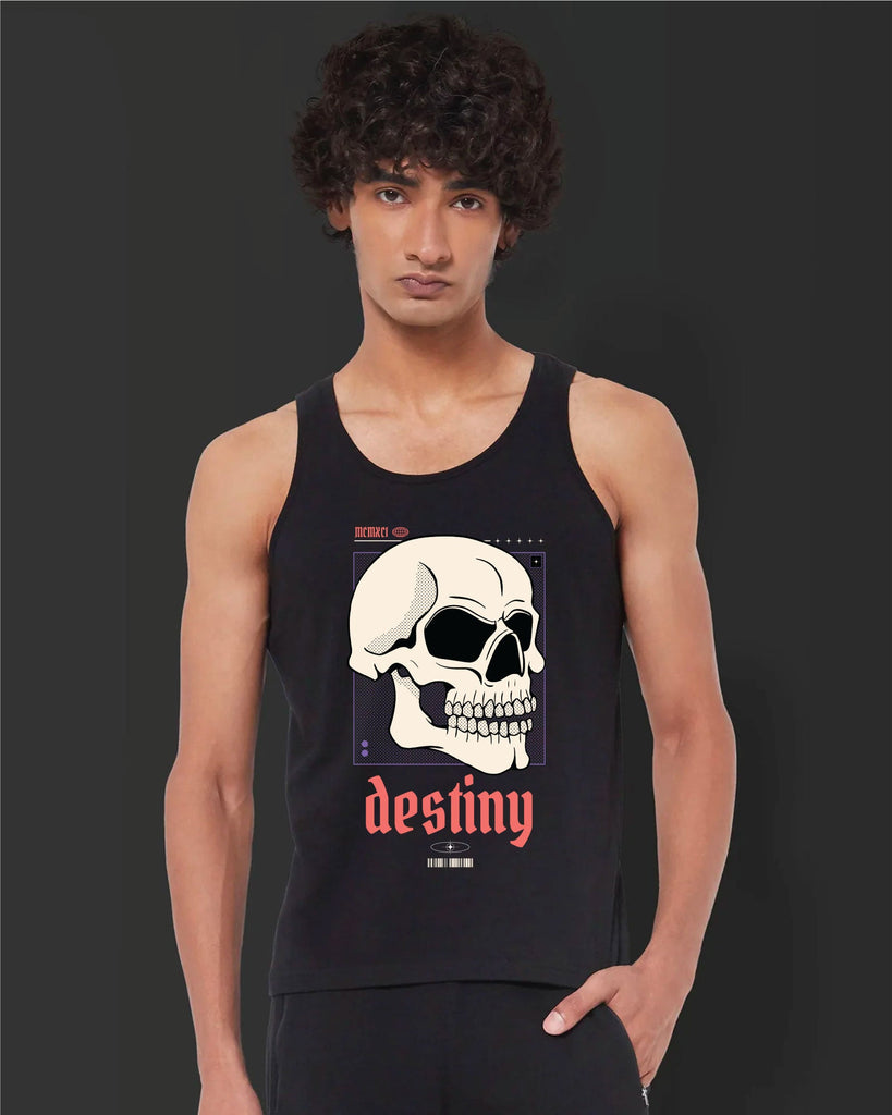 Melangebox Destiny Tank Top: Black