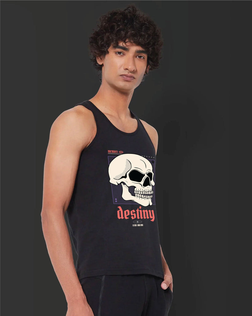 Melangebox Destiny Tank Top: Black