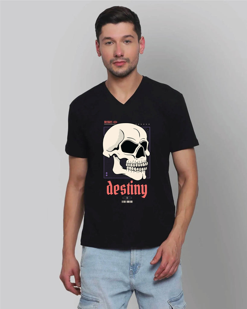 Melangebox Destiny V Neck: Black