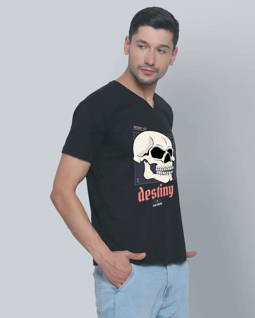 Melangebox Destiny V Neck: Black