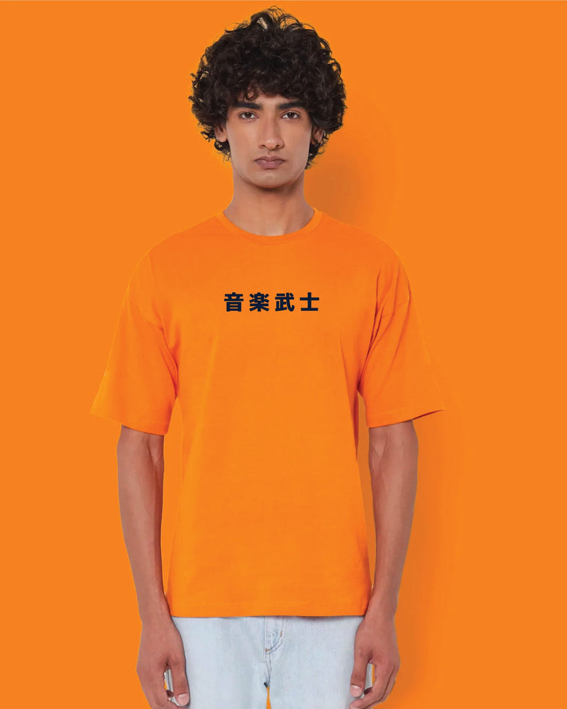 Melangebox DJ Samurai Dropshoulder Crew: Orange