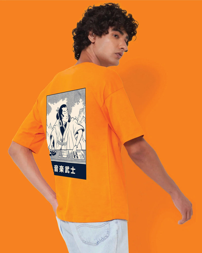 Melangebox DJ Samurai Dropshoulder Crew: Orange