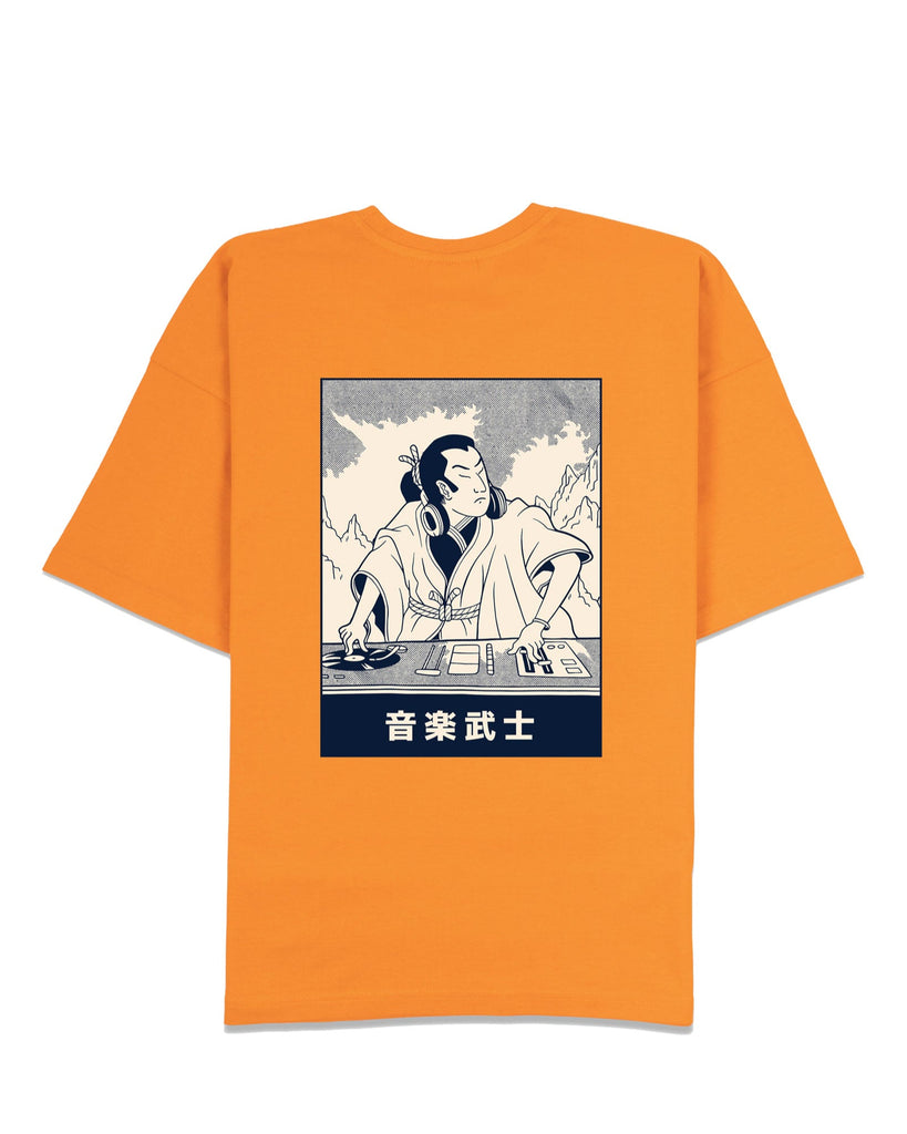 Melangebox DJ Samurai Dropshoulder Crew: Orange