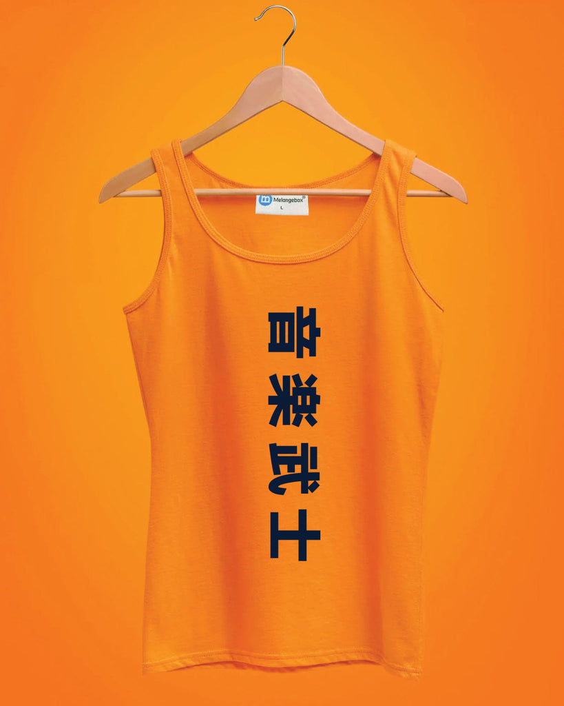 Melangebox DJ Samurai Tank Top: Orange