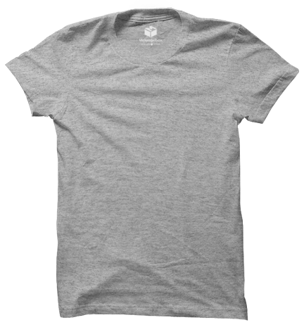 Half Sleeves Crew Neck: Grey Melange