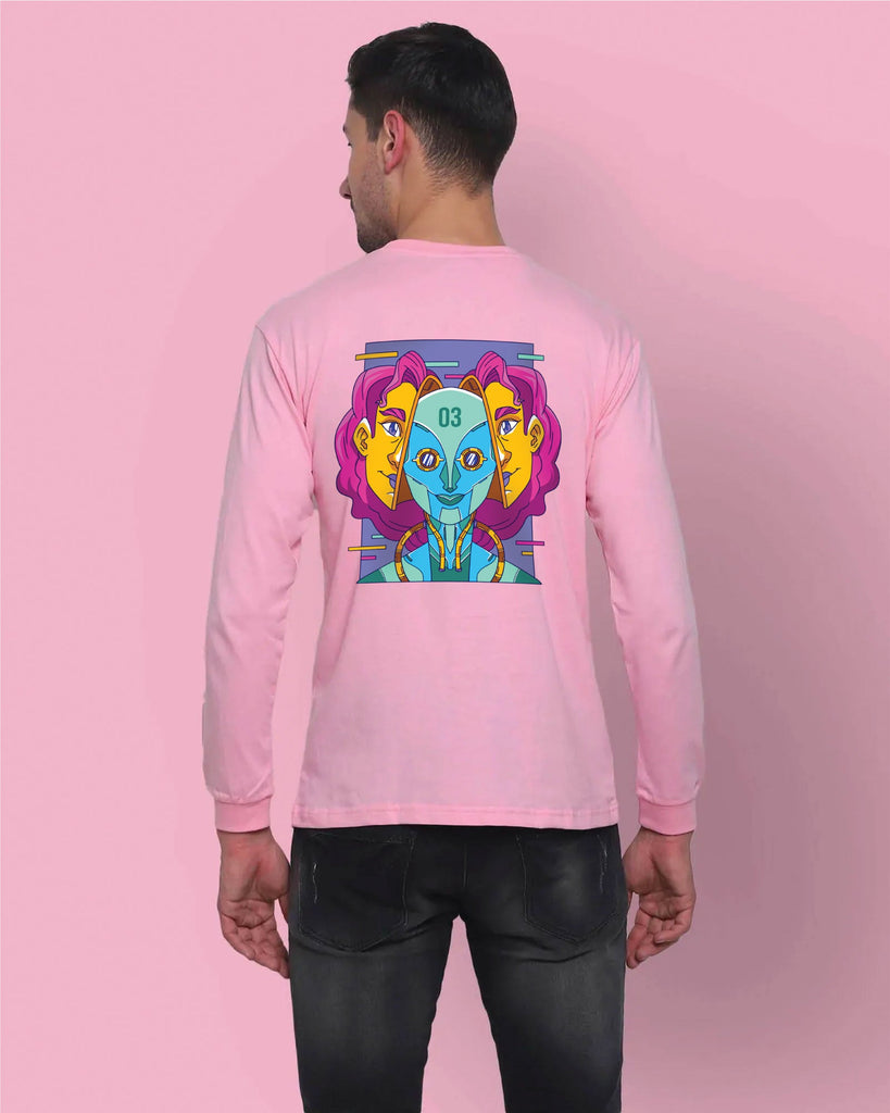 Melangebox Psychedelic Alien Full Sleeves: Baby Pink