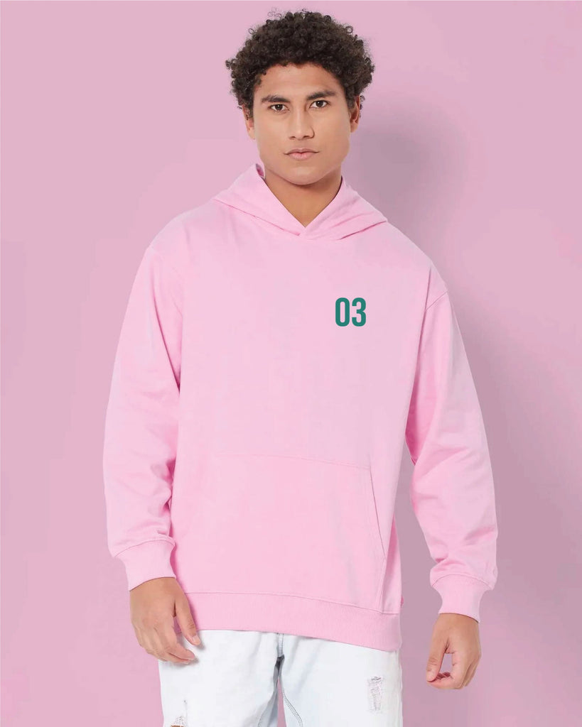 Melangebox Psychedelic Alien Hoodie: Baby Pink