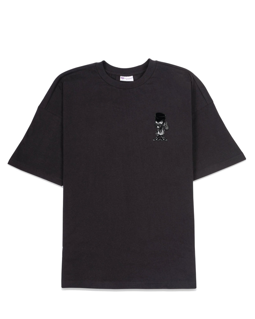 Melangebox Rap Legend Dropshoulder Crew: Black