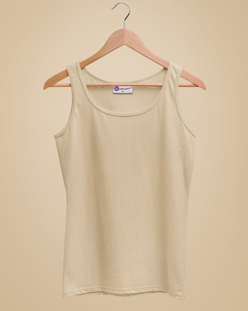 Melangebox Tank Top: Sepia