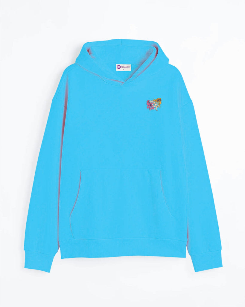 Melangebox Space Busters Hoodie: Aqua Blue