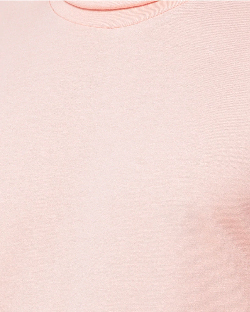 Turtle Neck Half Sleeves: Peach Puff