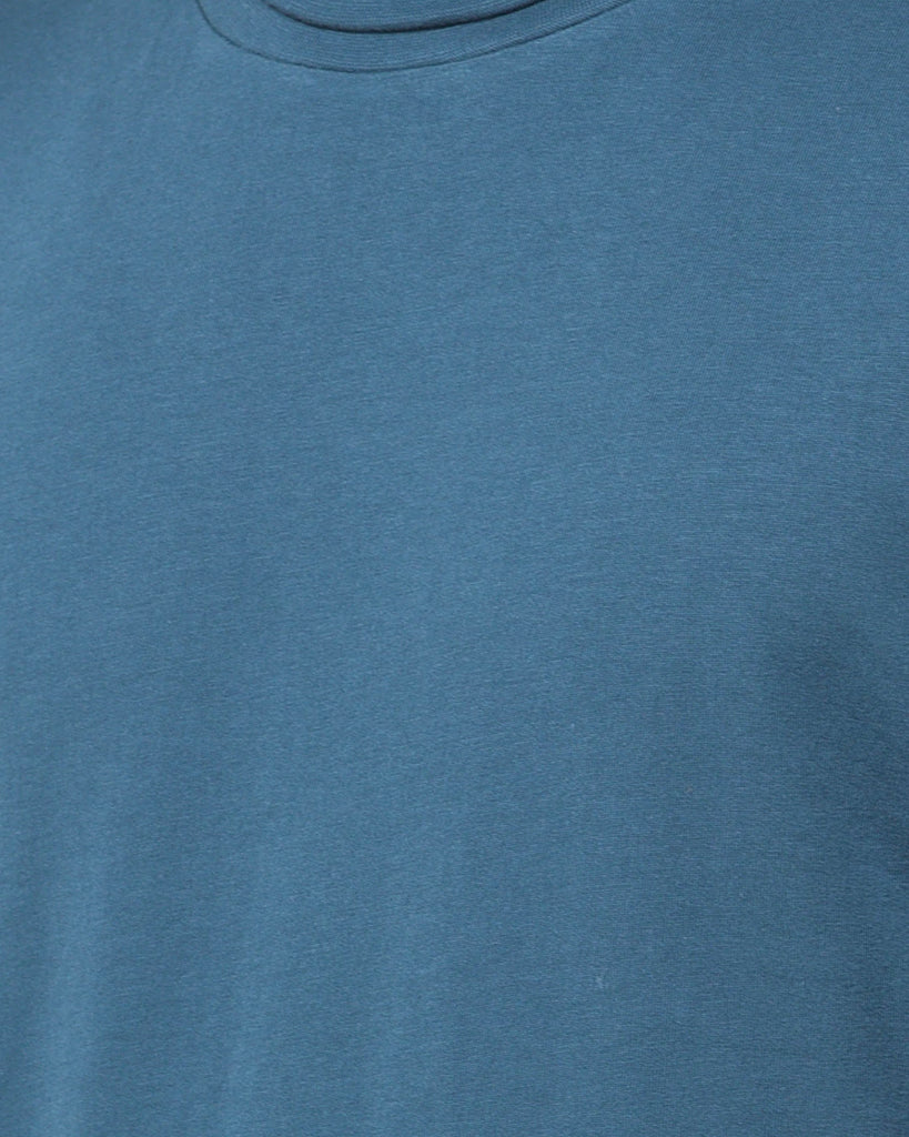 Turtle Neck Half Sleeves: Steel Blue