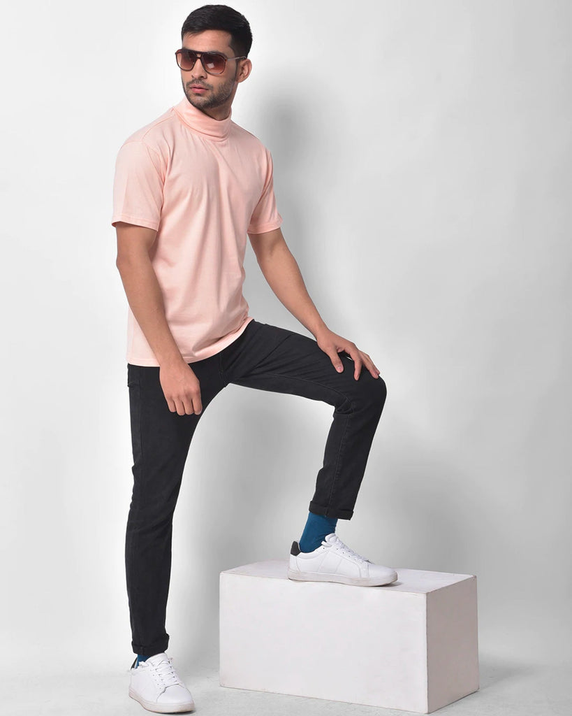 Shop Turtle Neck T Shirts for Men at Melangebox – Melangebox India