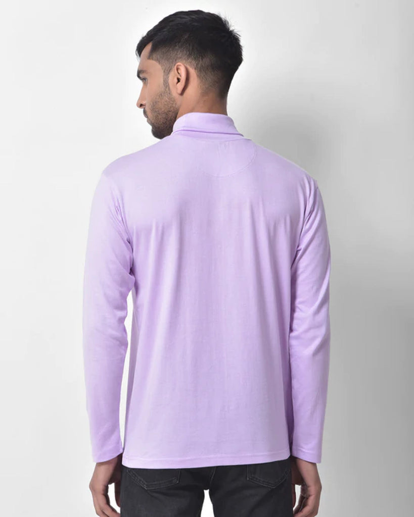 Melangebox Turtle Neck Full Sleeves: Lavender