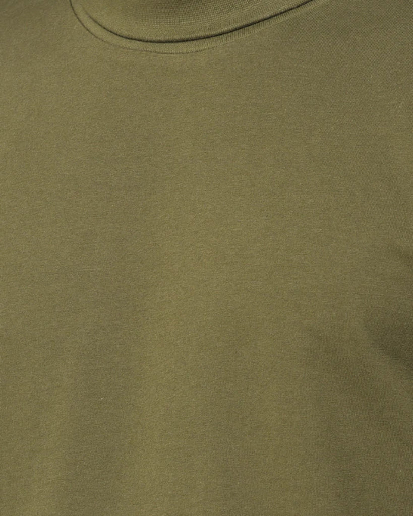 Turtle Neck Full Sleeves: Olive