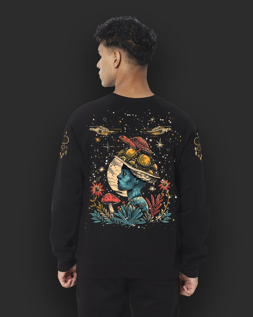 Zen HW Crew Sweatshirt: Black