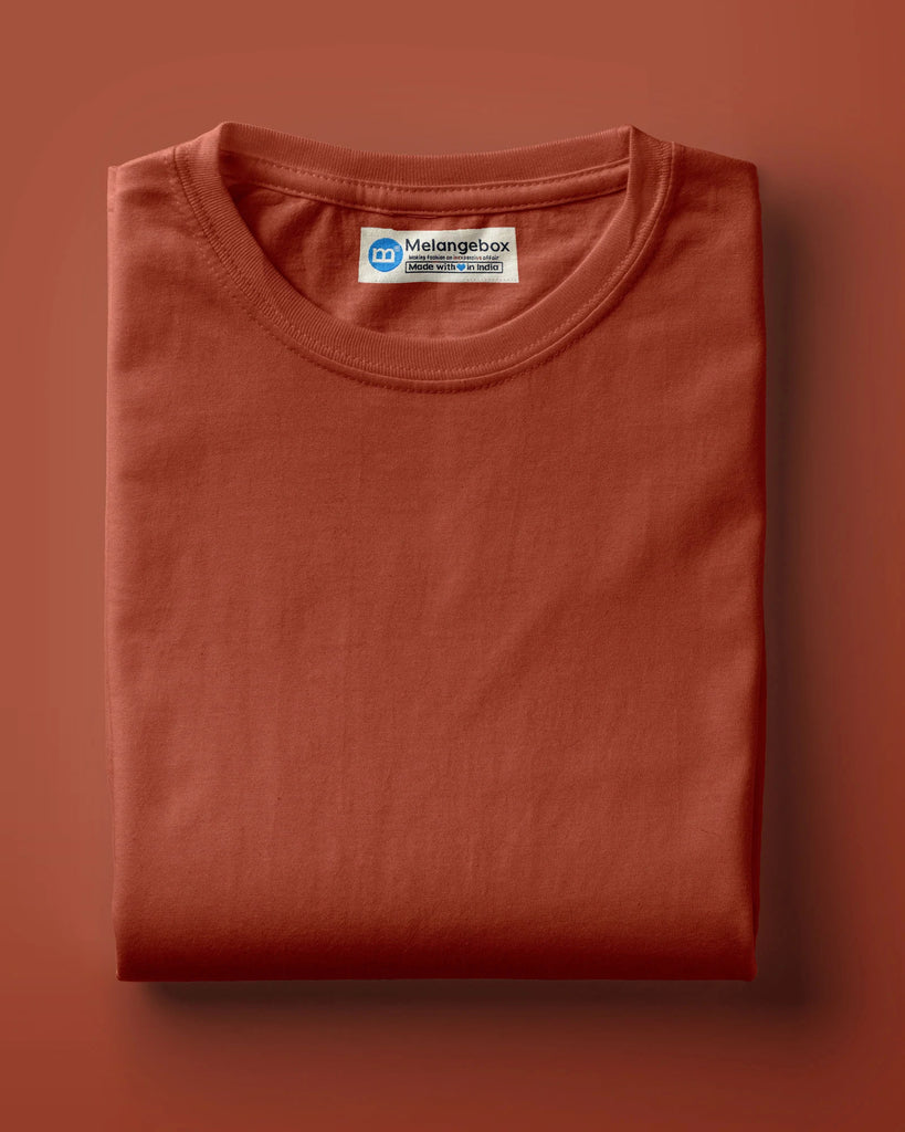 My Man's Crew Neck Tee: Amber Rust