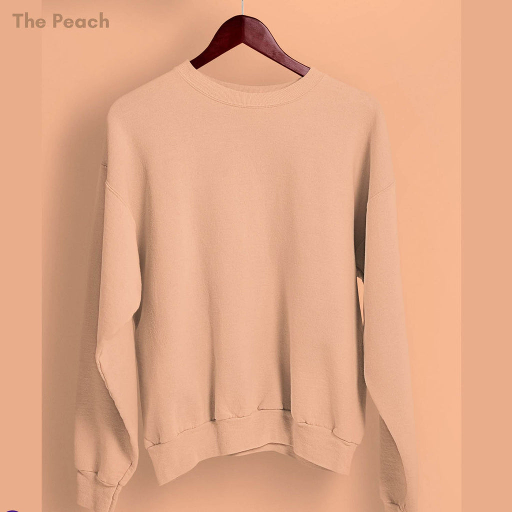 Solid Pack of 4: Drop Shoulder Sweatshirt