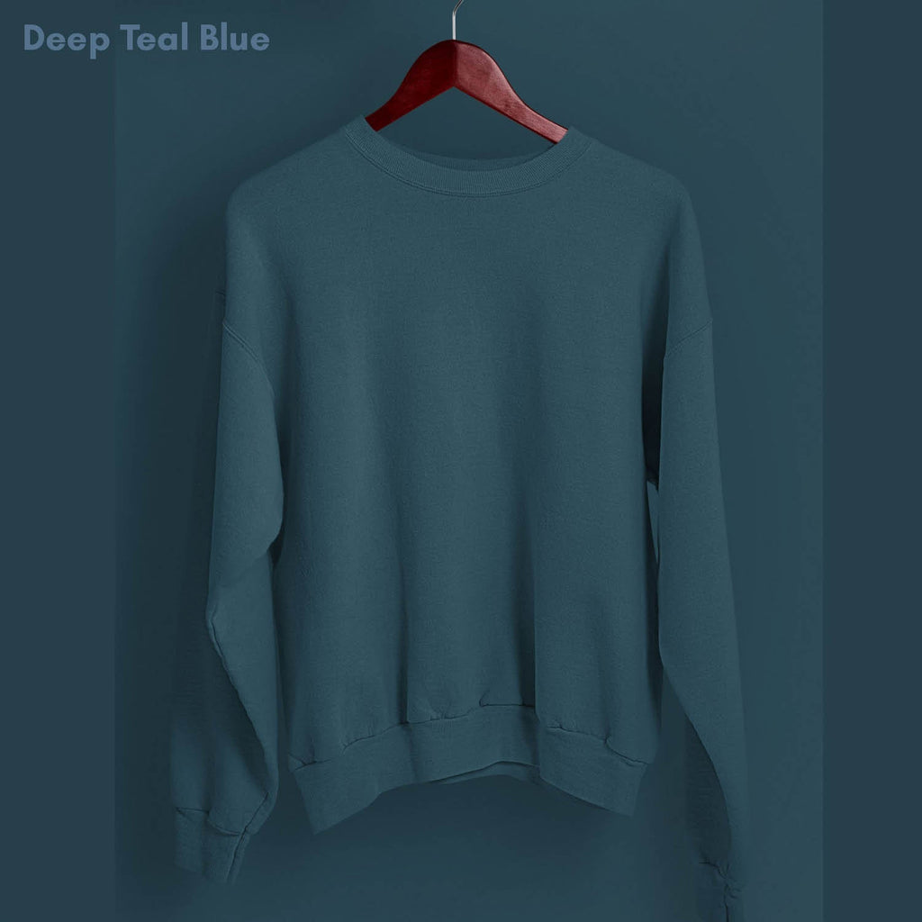 Solid Pack of 4: Drop Shoulder Sweatshirt