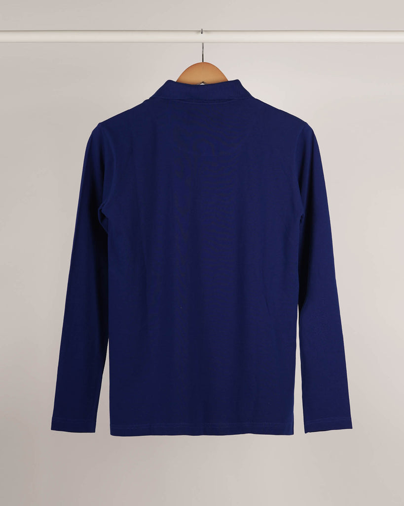 Full Sleeves Polo Tee: Royal Blue