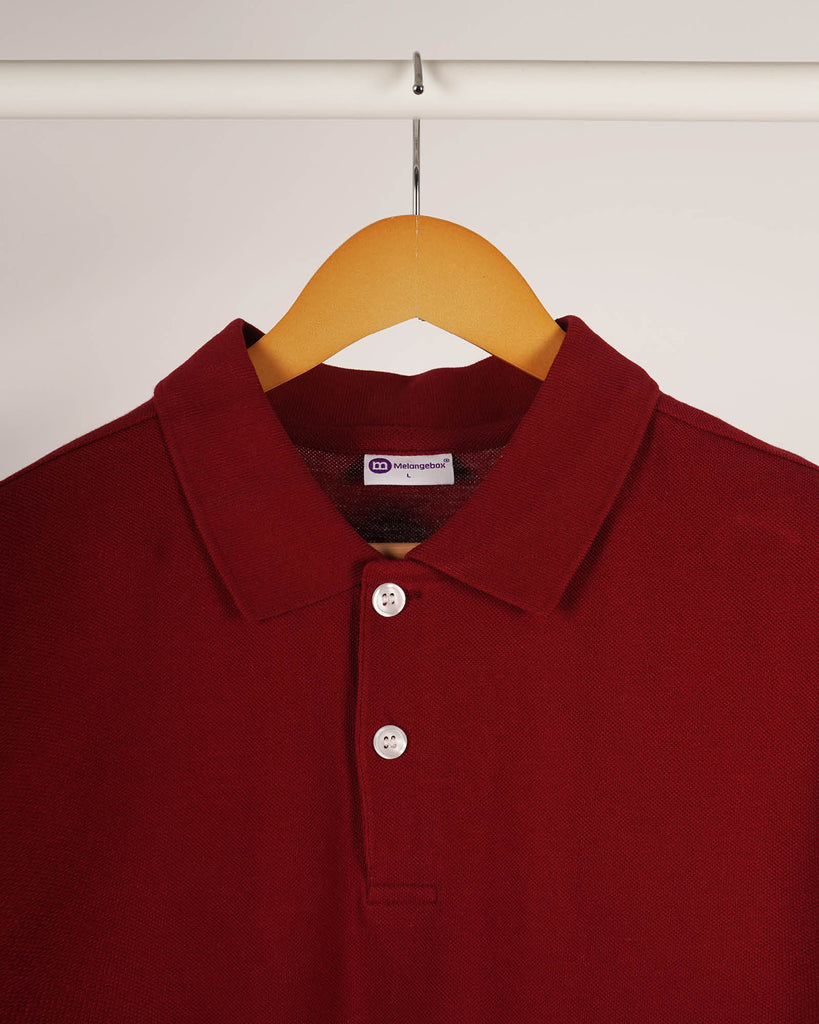 Melangebox Supreme Polo: Maroon