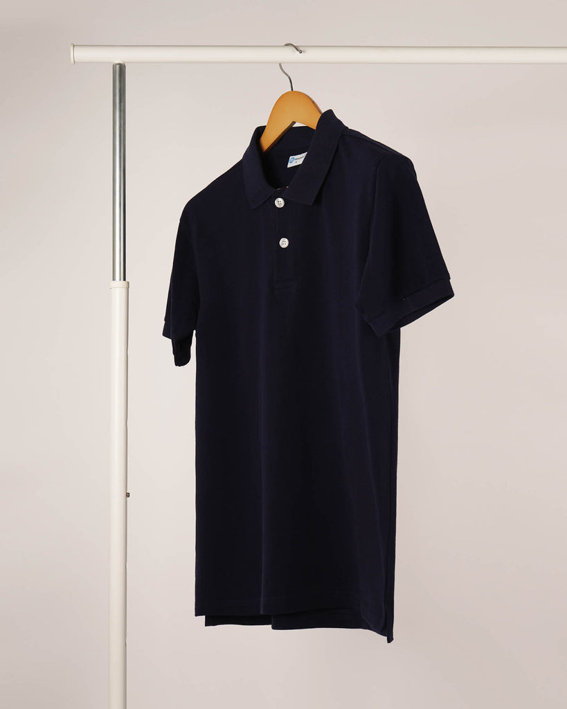 Melangebox Polo Tee: Solid Black