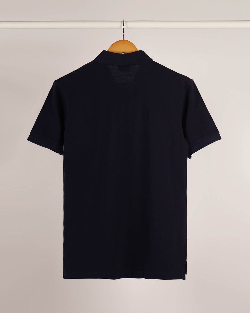 Melangebox Polo Tee: Solid Black