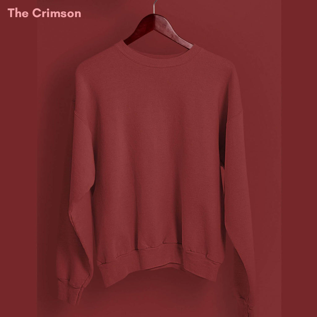 Solid Pack of 4: Drop Shoulder Sweatshirt