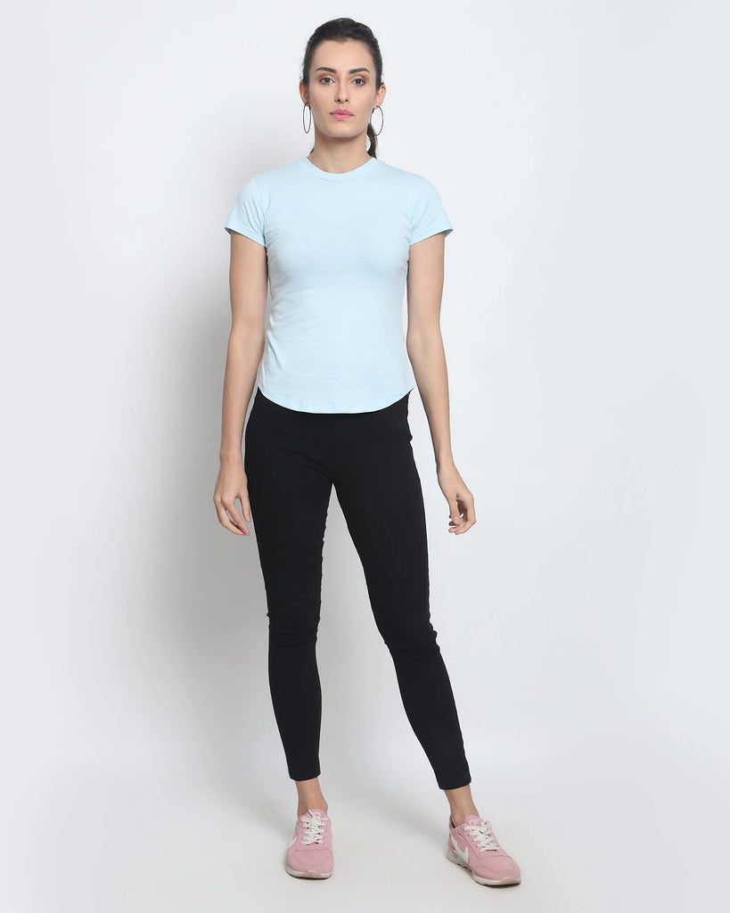 Women Crew Neck Top: Honey Dew