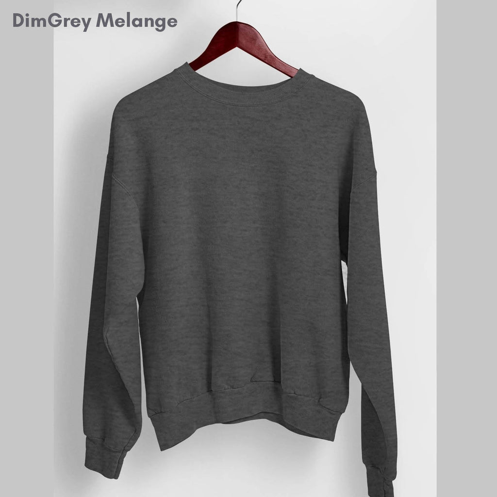 Melangebox Solid Pack of 7: Drop Shoulder Sweatshirt