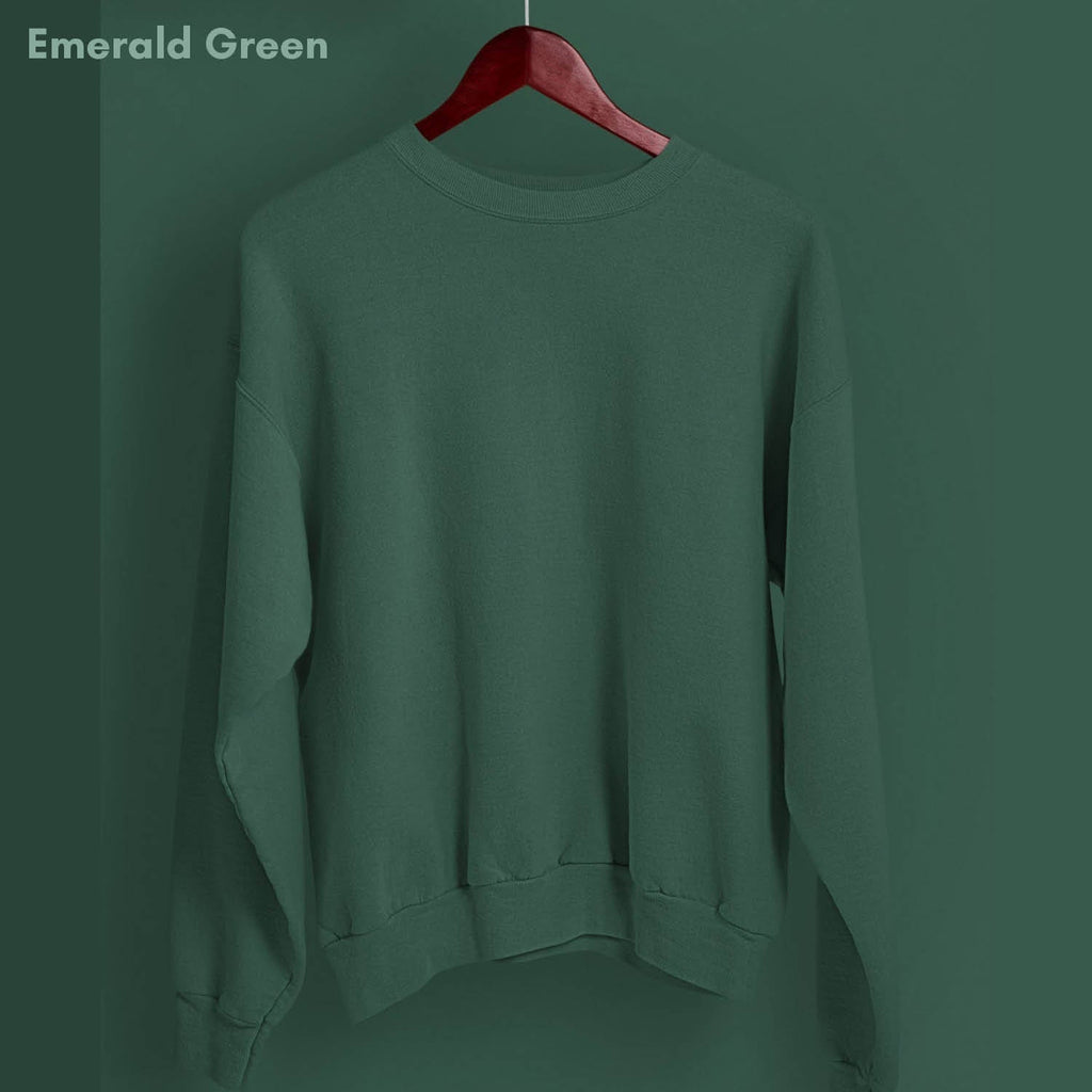 Solid Pack of 7: Drop Shoulder Sweatshirt