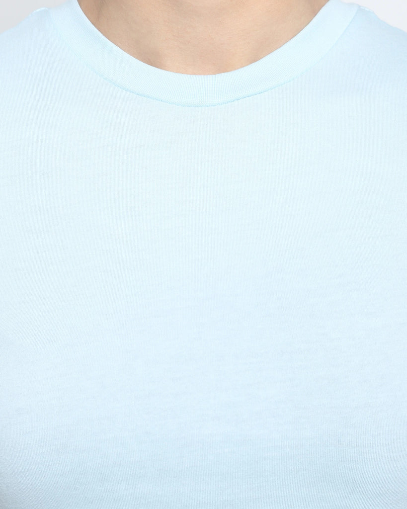 Women Crew Neck Top: Honey Dew