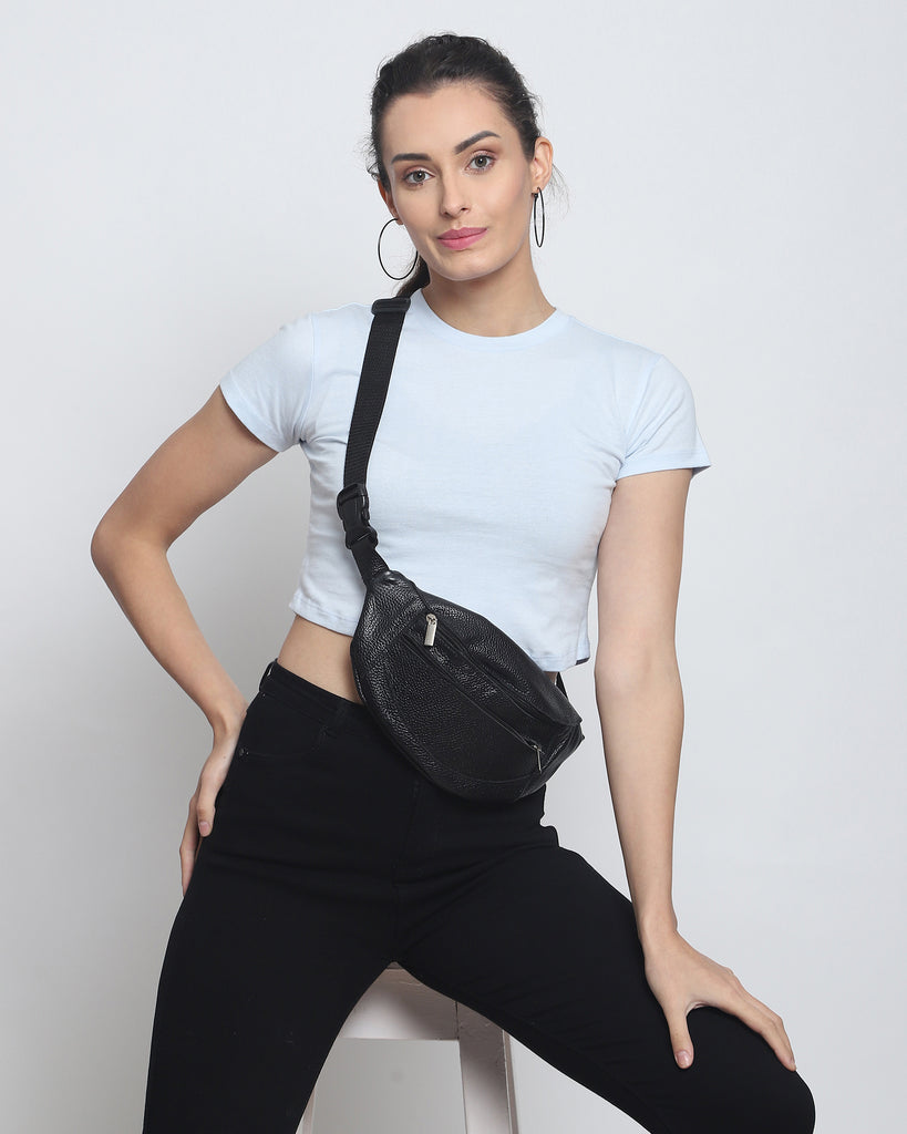 Melangebox Crop Top: Sky Blue