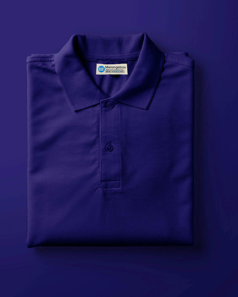 Polo Tee: Royal Blue