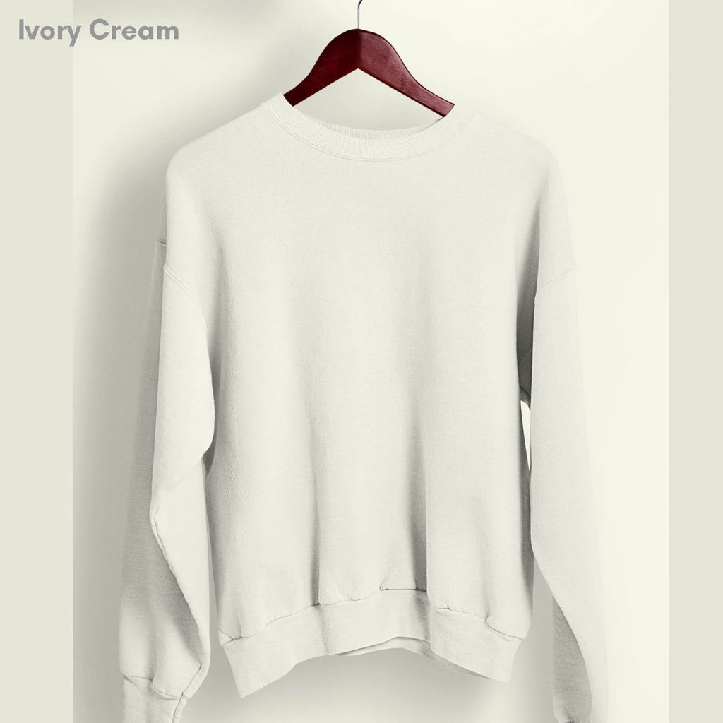 Solid Pack of 4: Drop Shoulder Sweatshirt