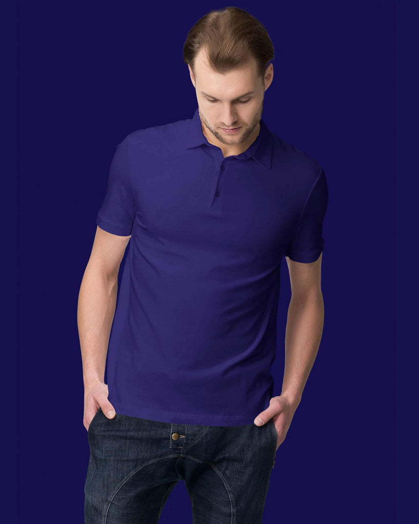 Polo Tee: Royal Blue