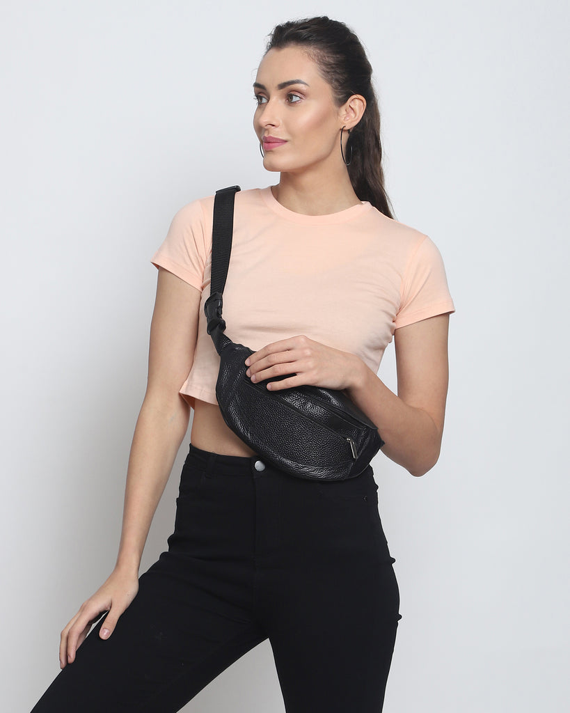 Melangebox Crop Top: Solid Peach