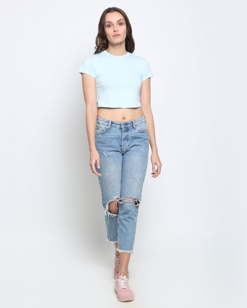 Melangebox Crop Top: Honey Dew