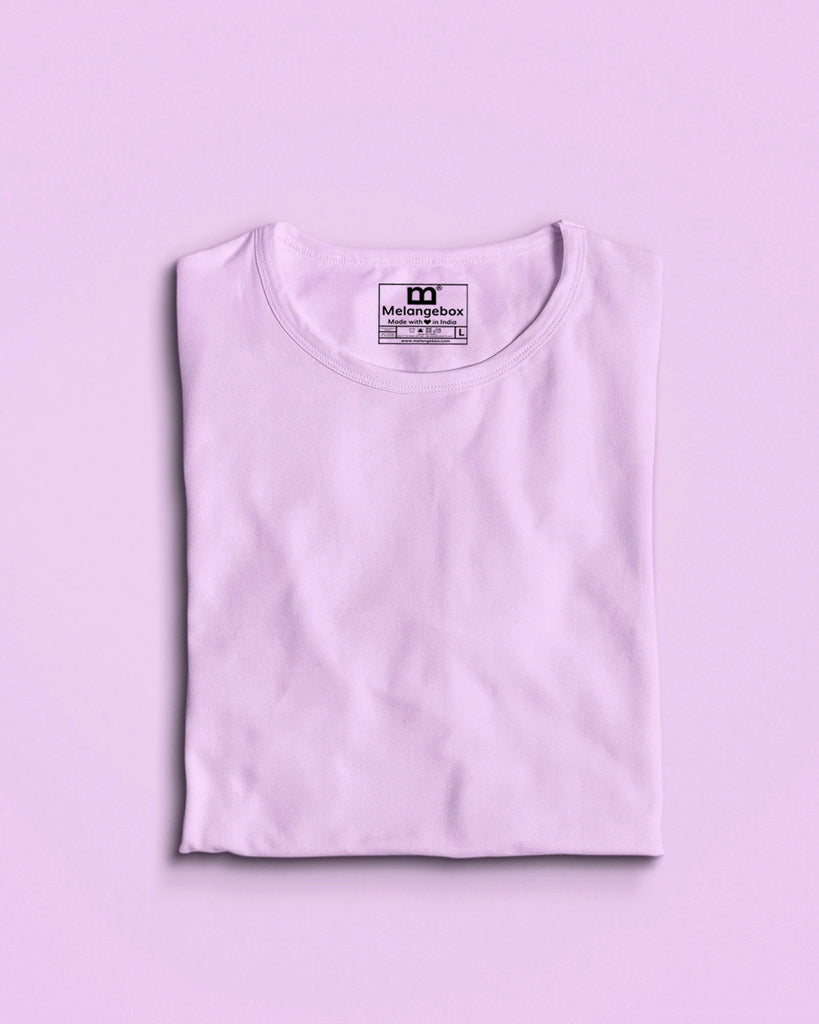 Melangebox Women Crew Neck Top: Mauve Purple